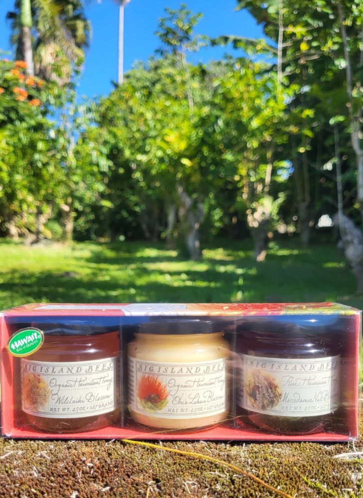 Organic Hawaiian Honey - Combo 3 Pack - 4.5 oz jars