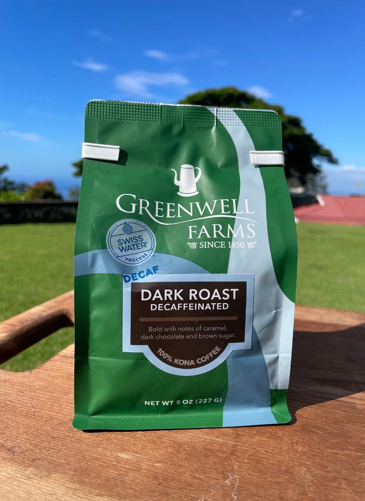 Dark Roast Decaffeinated 100% Kona Coffee