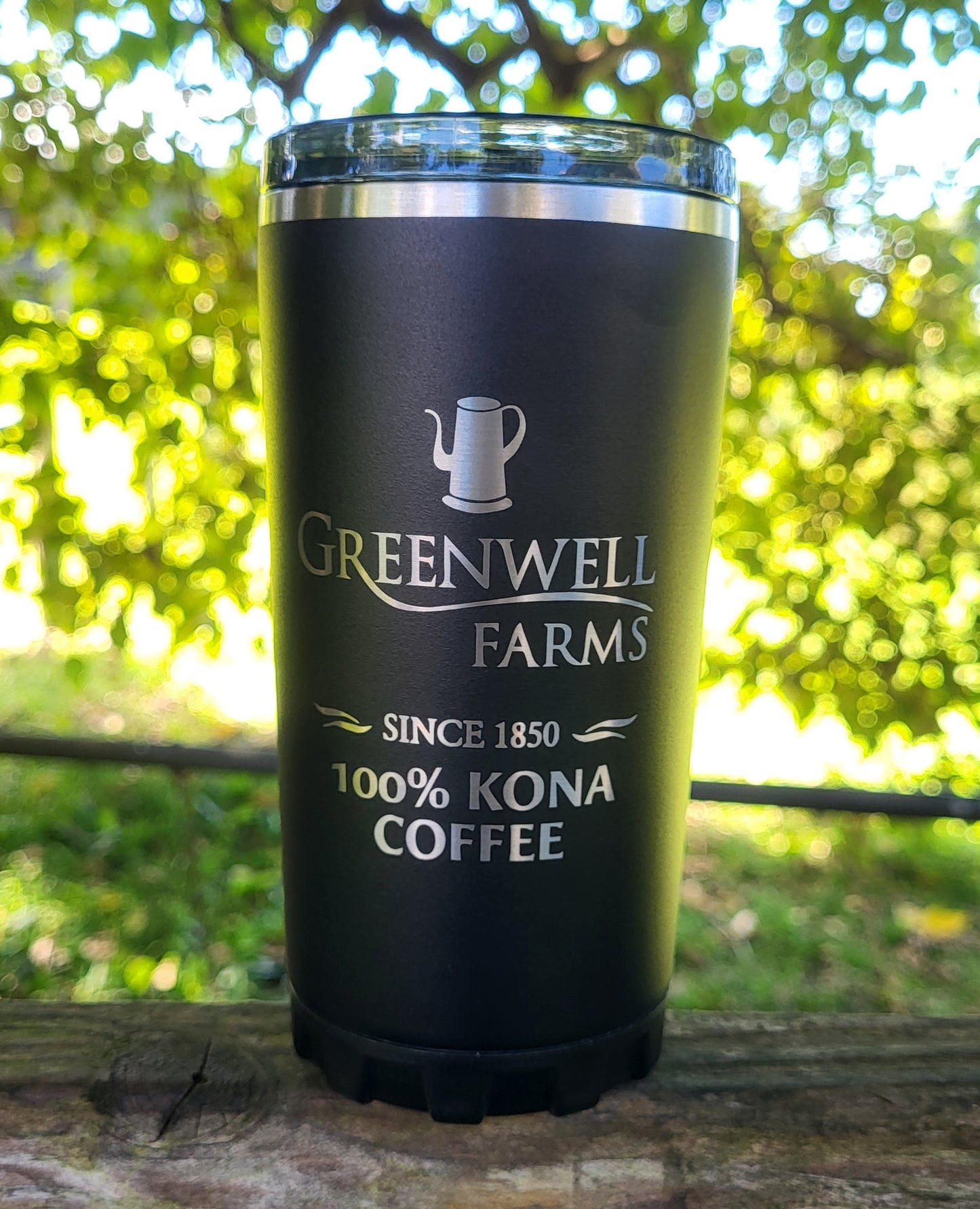 Front View of Black BruTrek® Camp Cup by Greenwell Farms