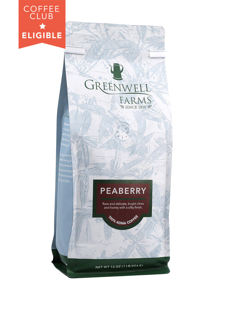 Peaberry 100% Kona Coffee 16oz