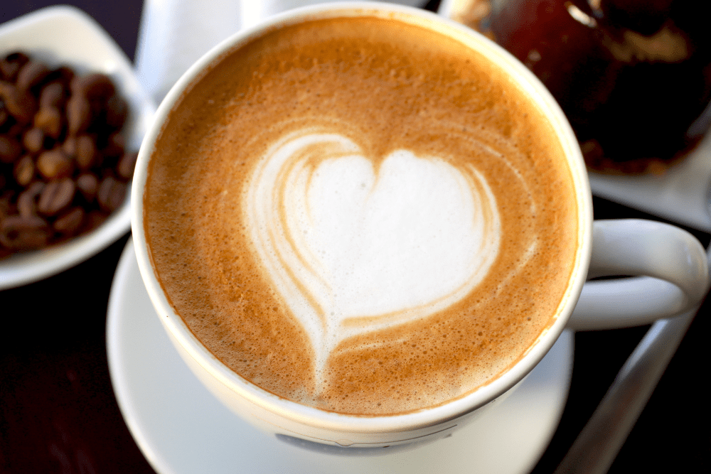 Latte Heart Art