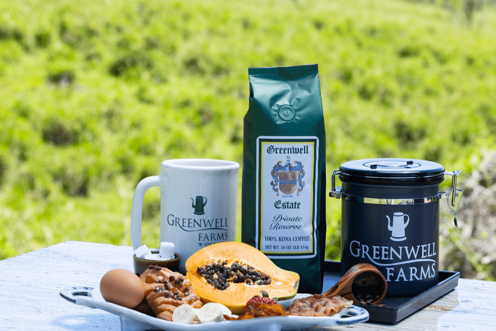 Drinking Greenwell Farms coffee in the morning