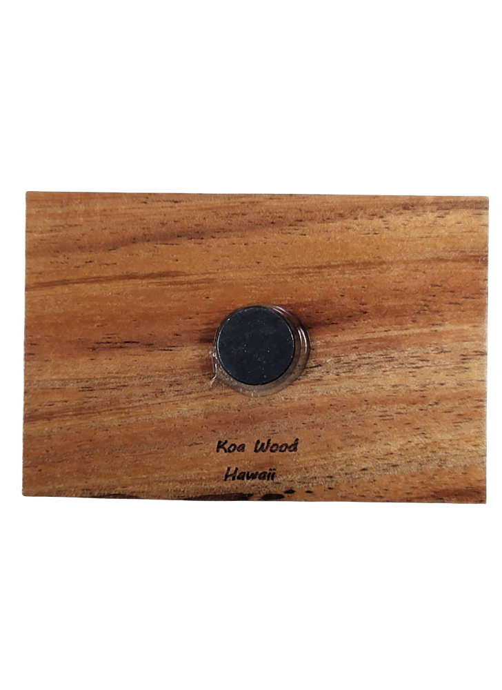 Koa Wood Magnet Back Side
