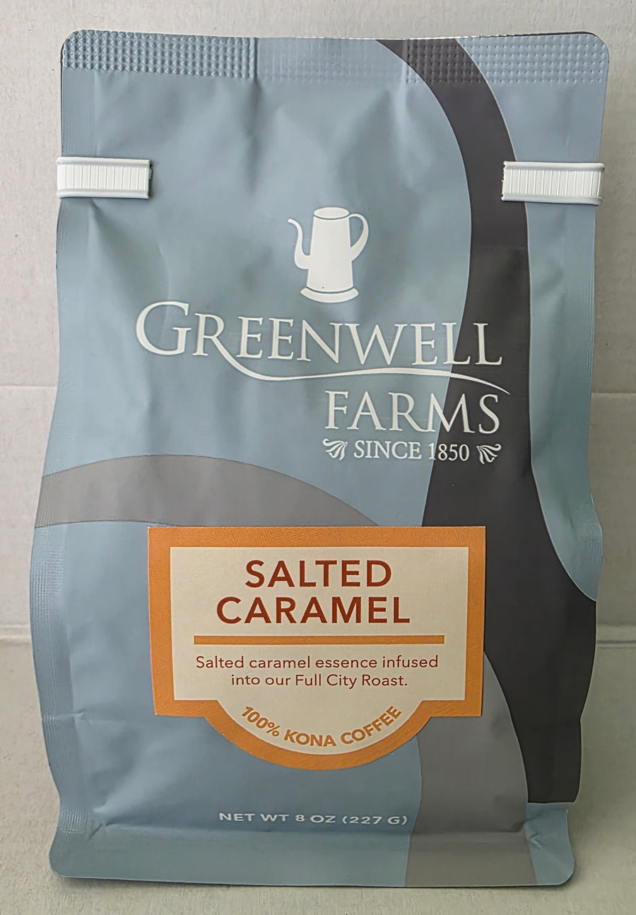 100% Kona Coffee with Salted Caramel Flavor