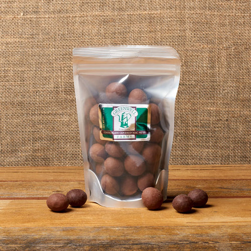 Chocolate covered macadamia nuts by Greenwell Farms in Hawaii