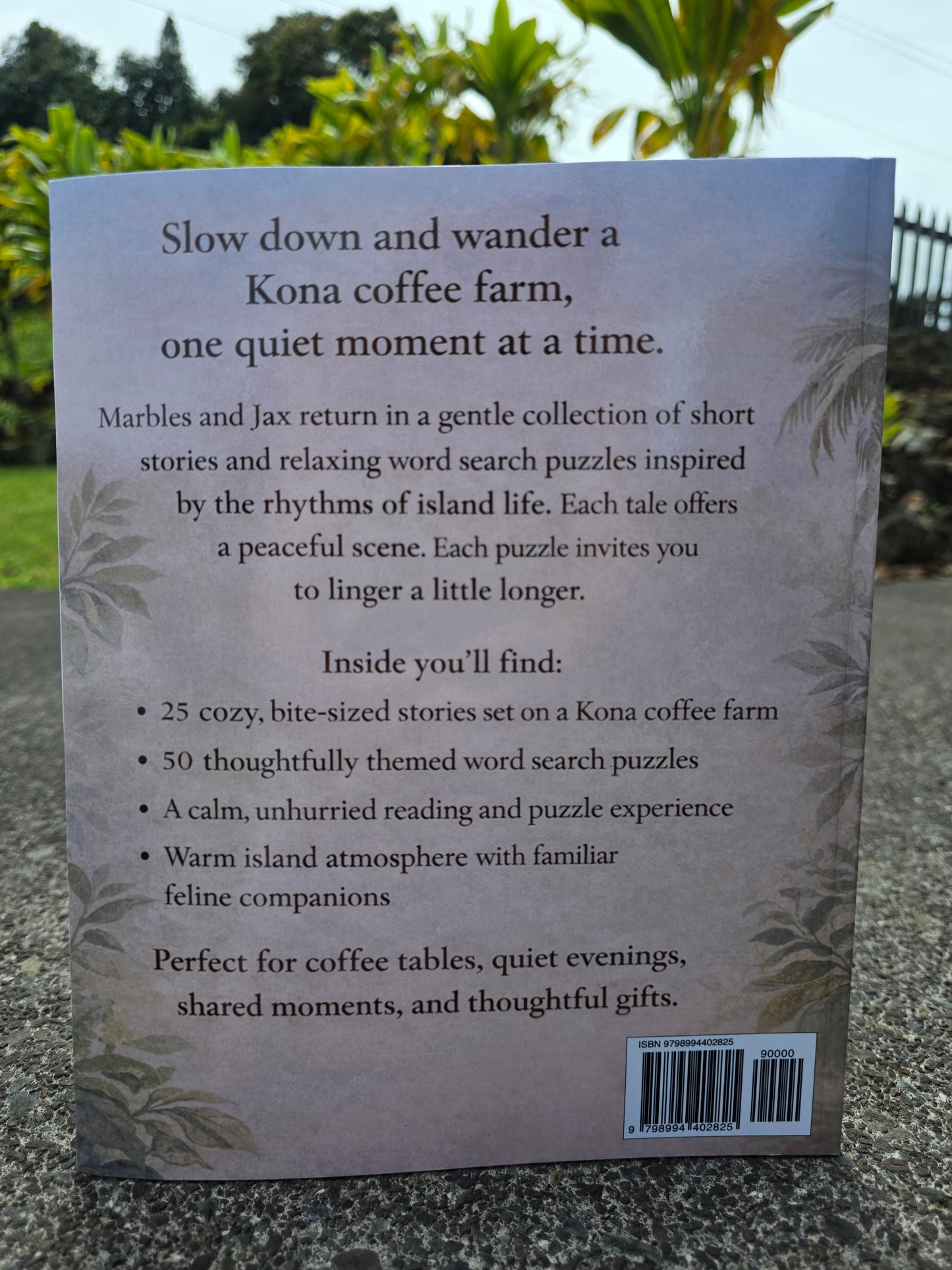 Marbles & Jax Coffee Farm Adventures Book - Back
