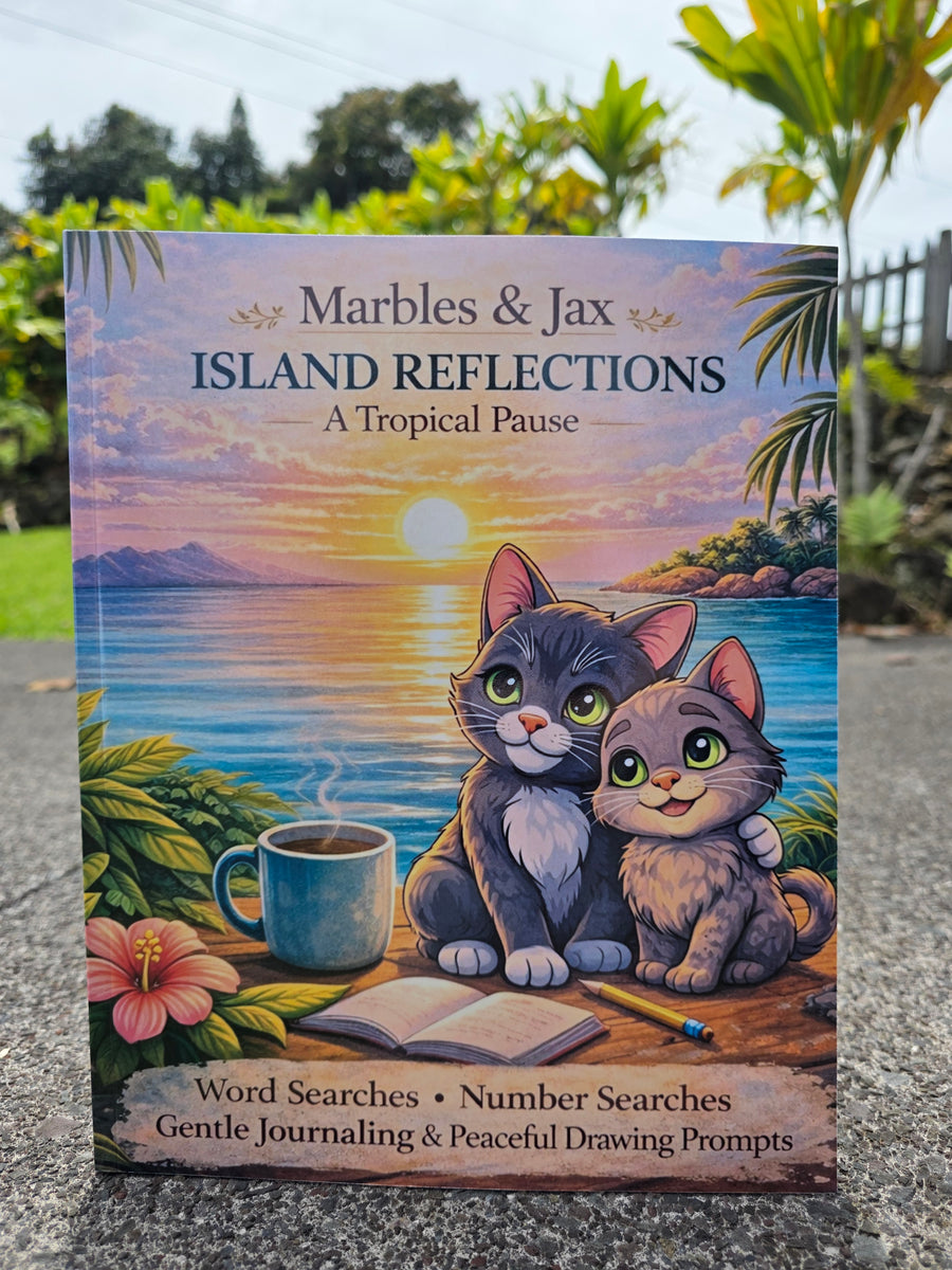 Marbles & Jax Island Reflections Children's Book - Front