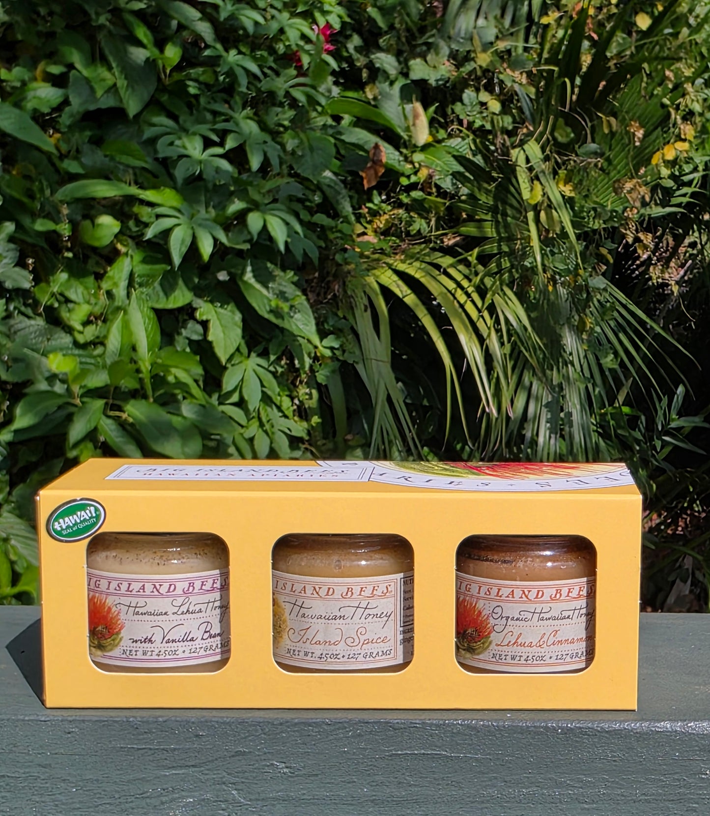 Organic Hawaiian Honey - Flavored 3 Pack - 4.5 oz jars