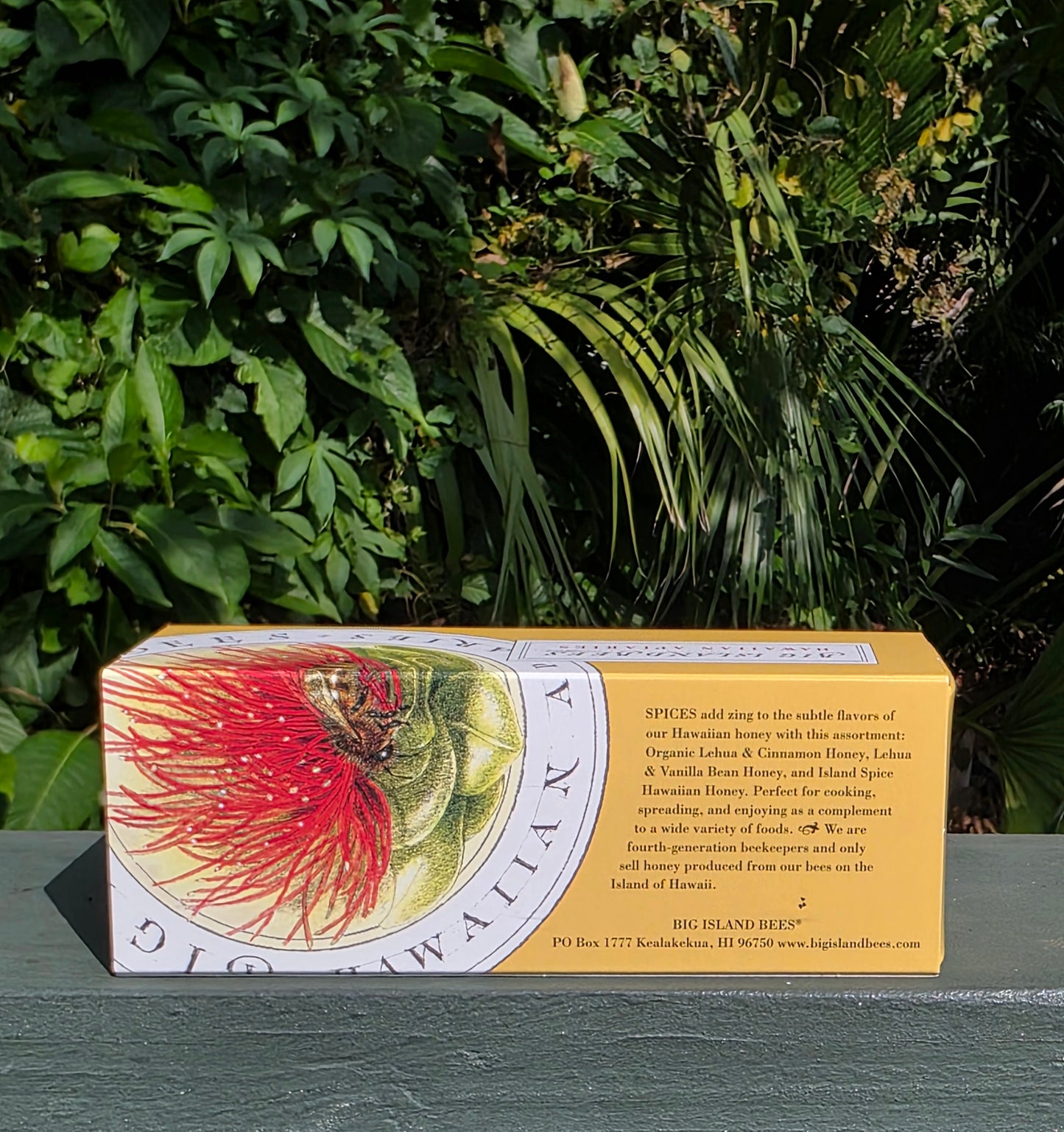 Organic Hawaiian Honey - Flavored 3 Pack - 4.5 oz jars