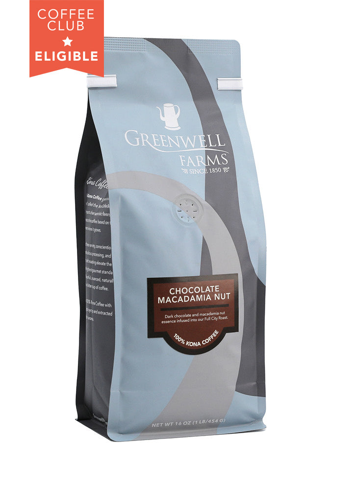 Chocolate Macadamia Nut Kona Coffee 16oz