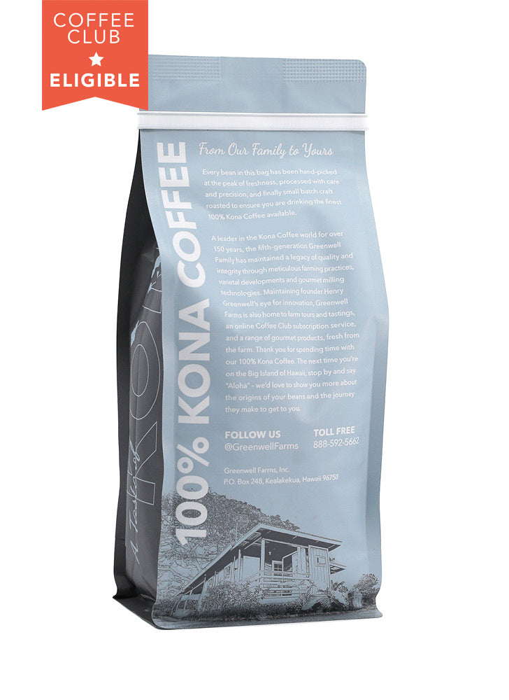 Flavored Kona Coffee 16oz - back