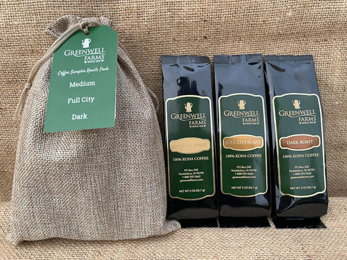 Sample pack of 100% Kona Coffee by Greenwell Farms