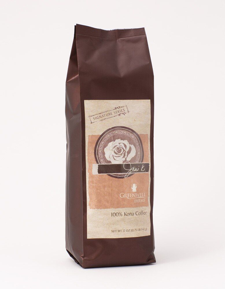 Jeni K Premium Roast 100% Kona Coffee by Greenwell Farms
